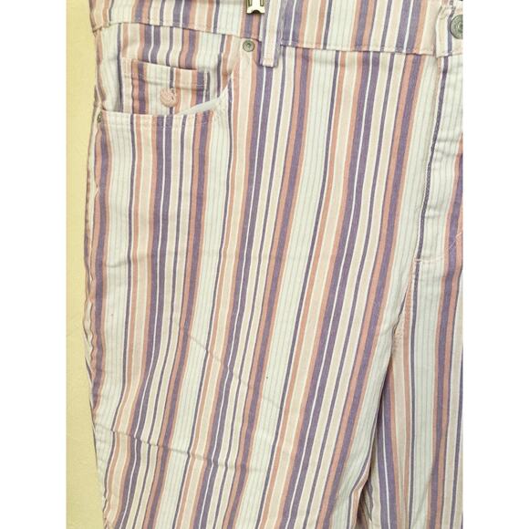 Gloria Vanderbilt Amanda Women's Cropped Capri Striped Jeans Size 22W - Picture 4 of 7